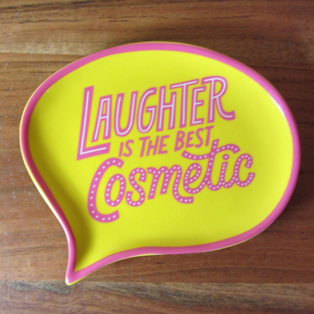 3 for $24 - benefit cosmetics trinket dish laughter is the best cosmetic (W2005)